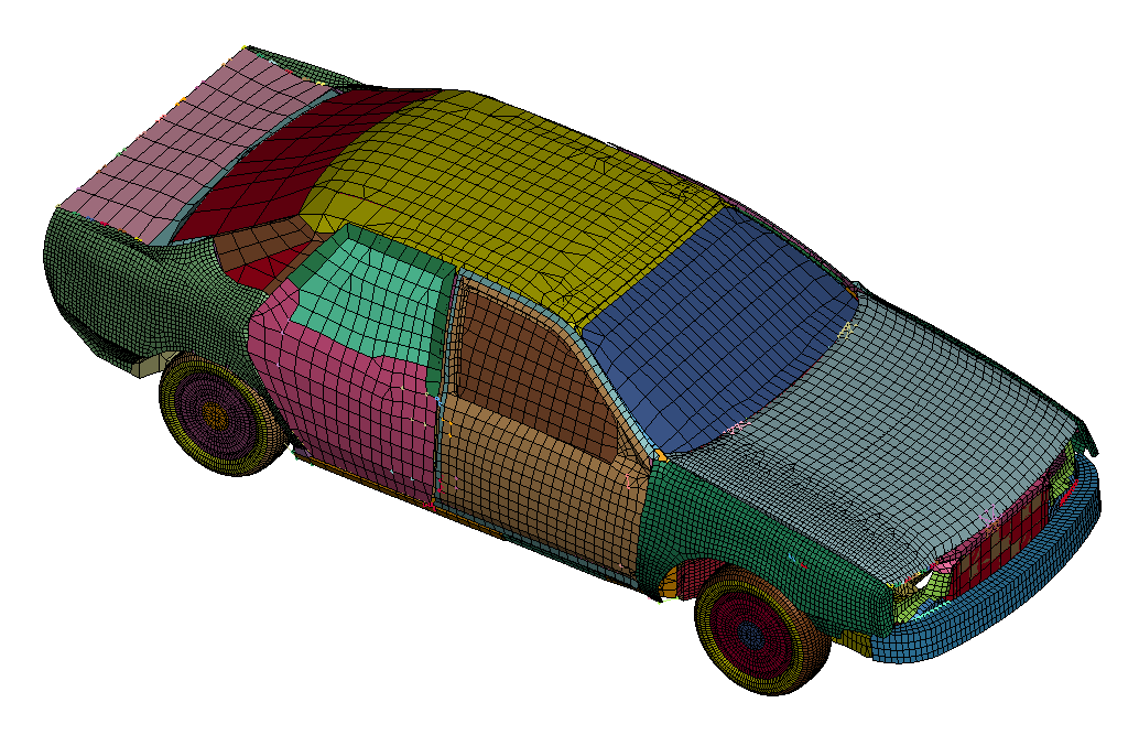 适用于Ls-dyna\hypermesh撞击模拟的1.5t小轿车有限元模型的图3
